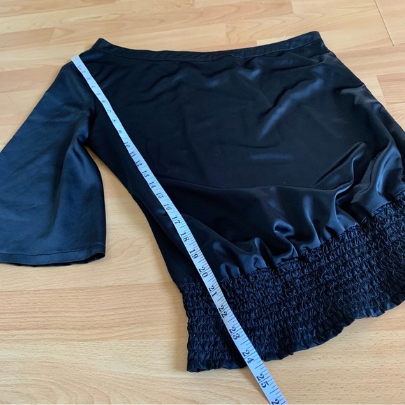 TWIK Black One Shoulder Top - Picture 4 of 5